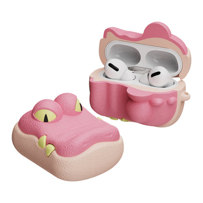 SIKAI 100% Recycle Super Cute Pinky Crocodile Silicone Case For Airpods Pro 1 2 Airpods 3 Protective Cover Earphone Case For Air Pods Pro  BUY 1 GET 1 FREE