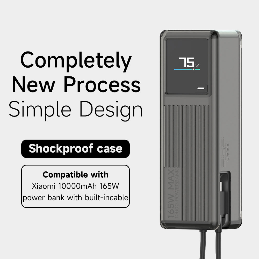 SikaiCase TPU Protective Case for Xiaomi 165W 10000mAh Power Bank (Integrated Cable)