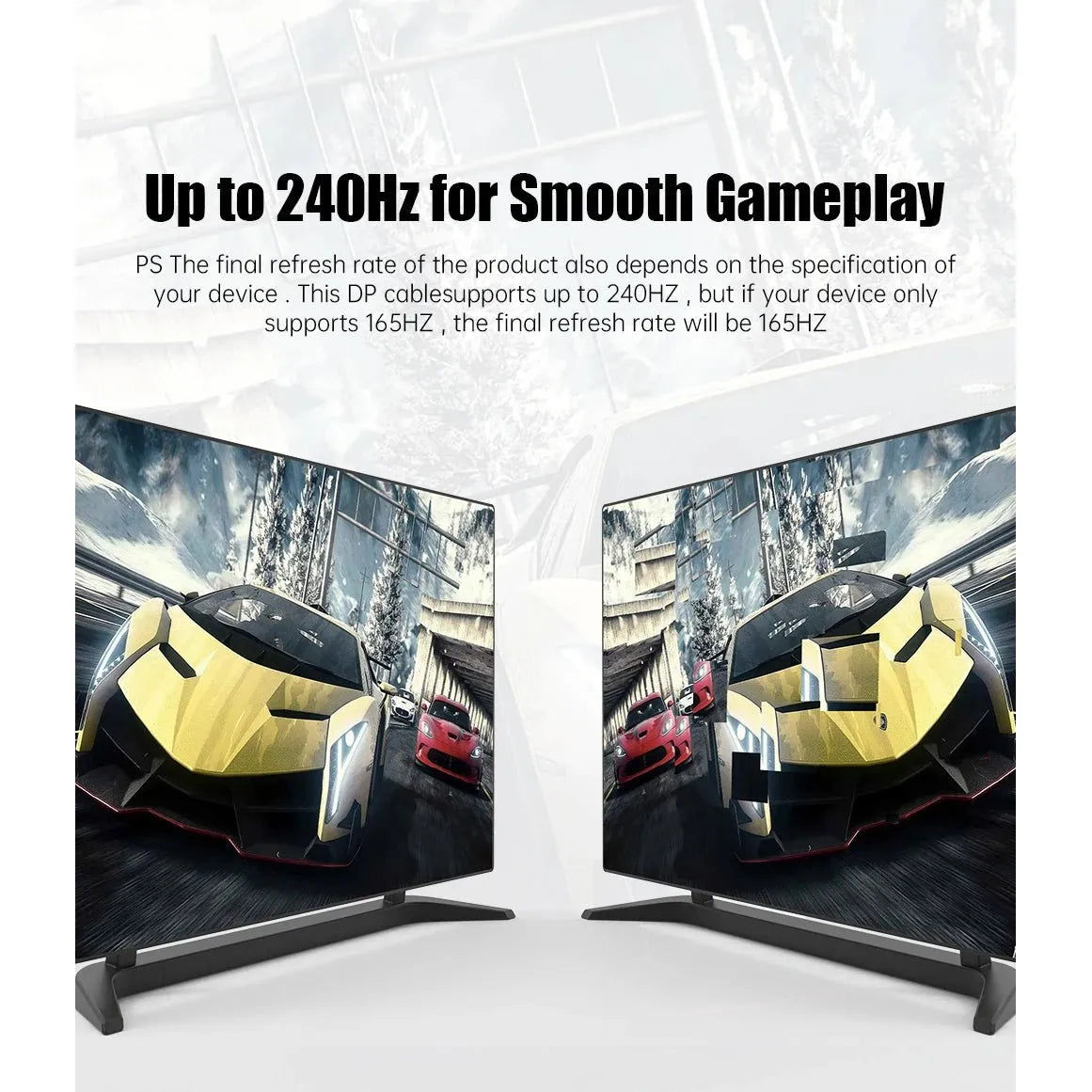 2022 New DP 1.4 Cables Displayport to DP to mini DP Support 8K 60Hz 4K 144Hz/120Hz 2K 165Hz 32.4Gbps HDR video cable - SIKAI CASE