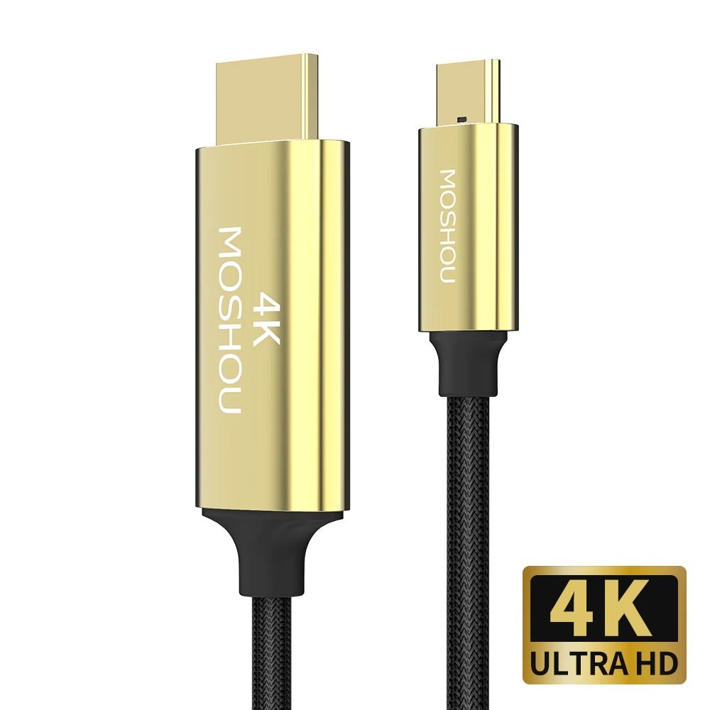 4K 60Hz USB C HDMI Cable Type C to HDMI for MacBook Huawei Mate 30 40 Pro USB - C HDMI Thunderbolt 3 Converter Adapter - SIKAI CASE