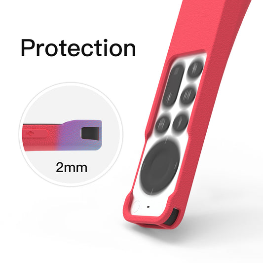 SikaiCase Minimal Silicone Remote Cover for Apple TV Siri Remote with AirTag Slot