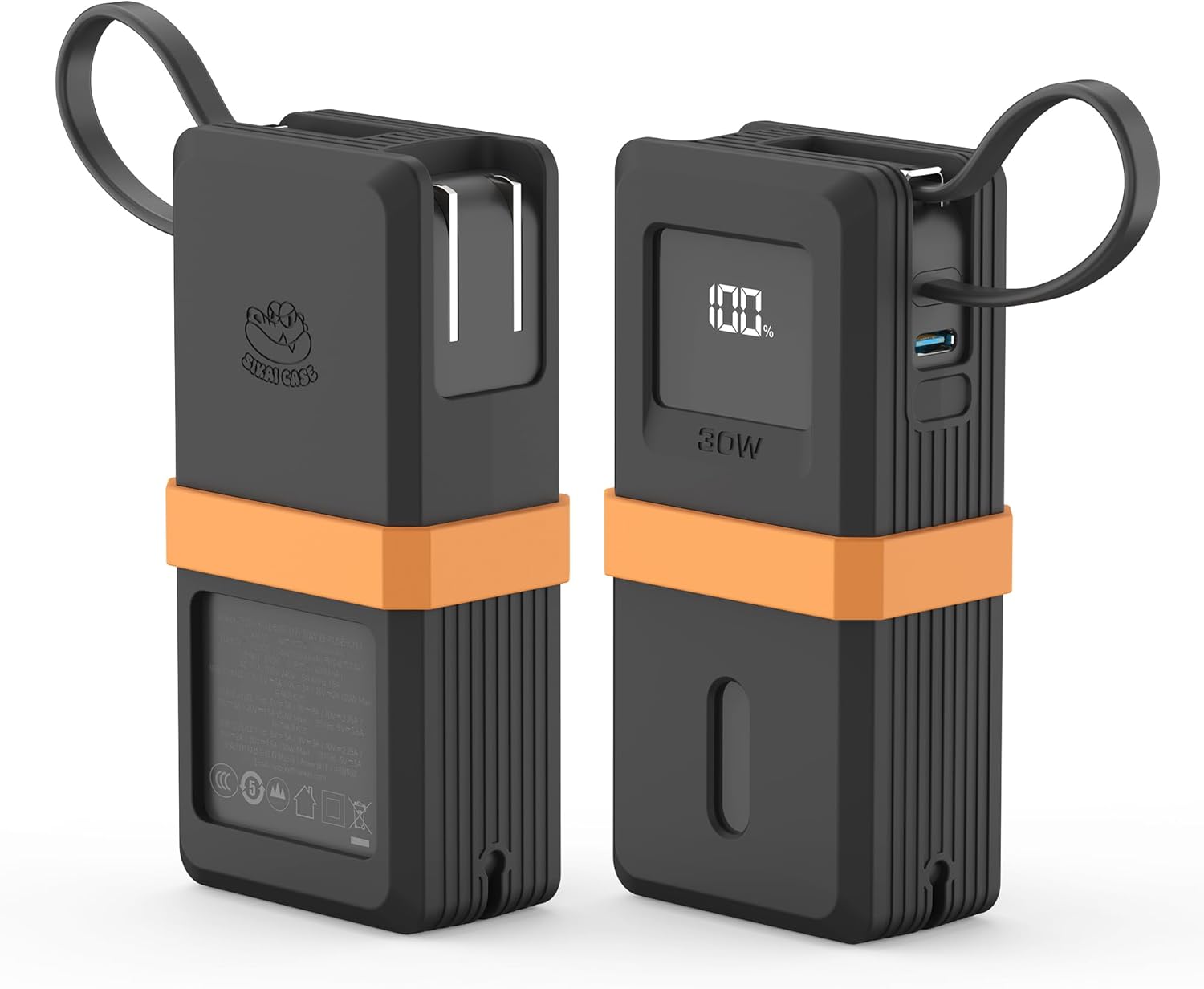 Silicone Case for Anker Nano 3-in-1 Portable Power Bank (10,000mAh 30W) A1637 Protective Cover with Precise Cutouts, Shockproof Scratch-Resistant Dust
