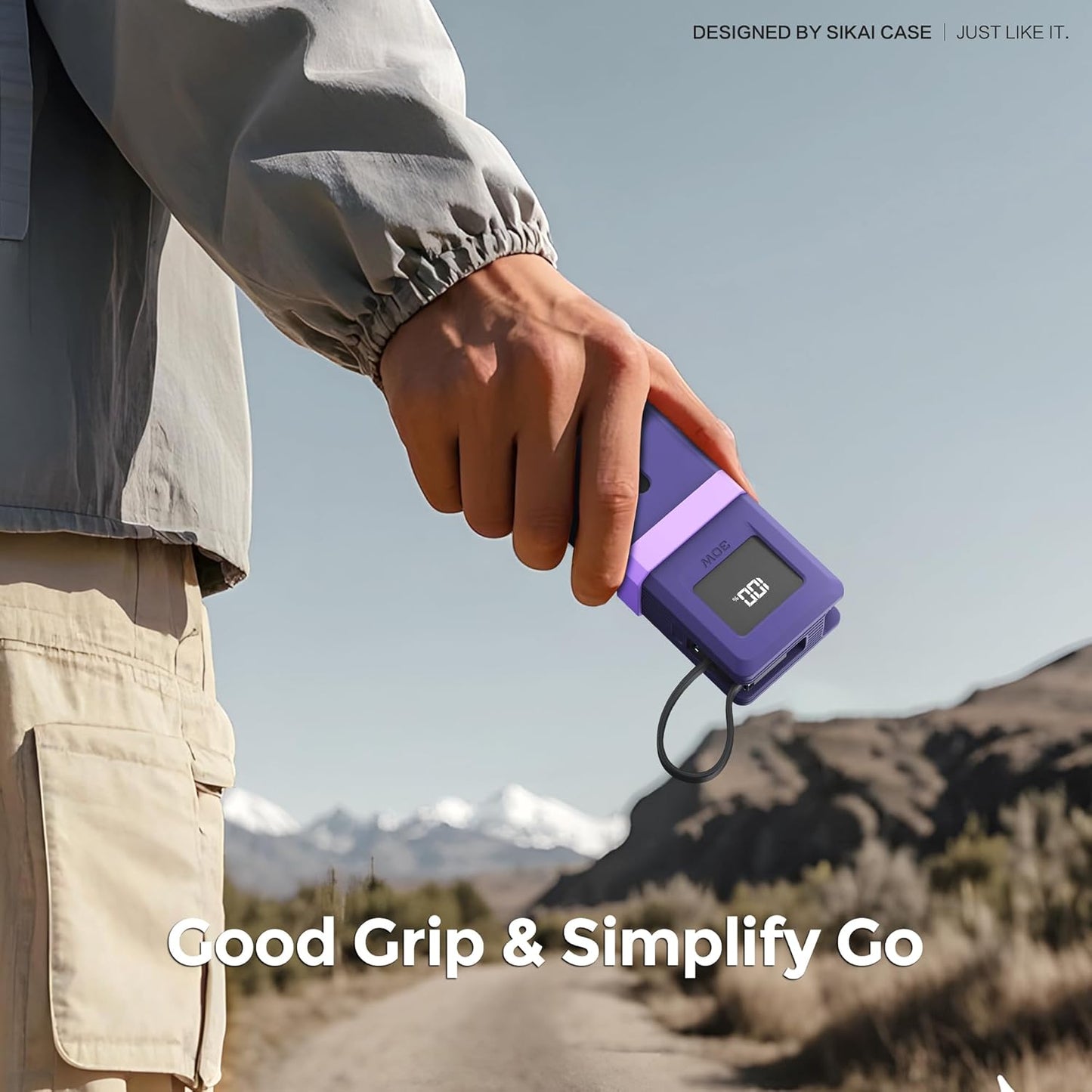 Silicone Case for Anker Nano 3-in-1 Portable Power Bank (10,000mAh 30W) A1637 Protective Cover with Precise Cutouts, Shockproof Scratch-Resistant Dust-Proof for Daily Use & Travel & Flight