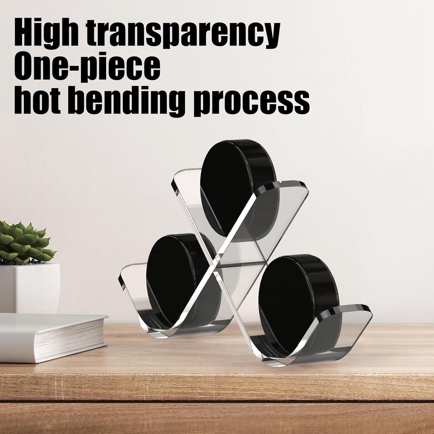 Acrylic Triple Hockey Puck Display Hockey Puck and Collectibles Display Case for Displaying Your Autograph Hockey Puck, Premium Acrylic Clear Box Puck Holder, Collectible Figure Stand