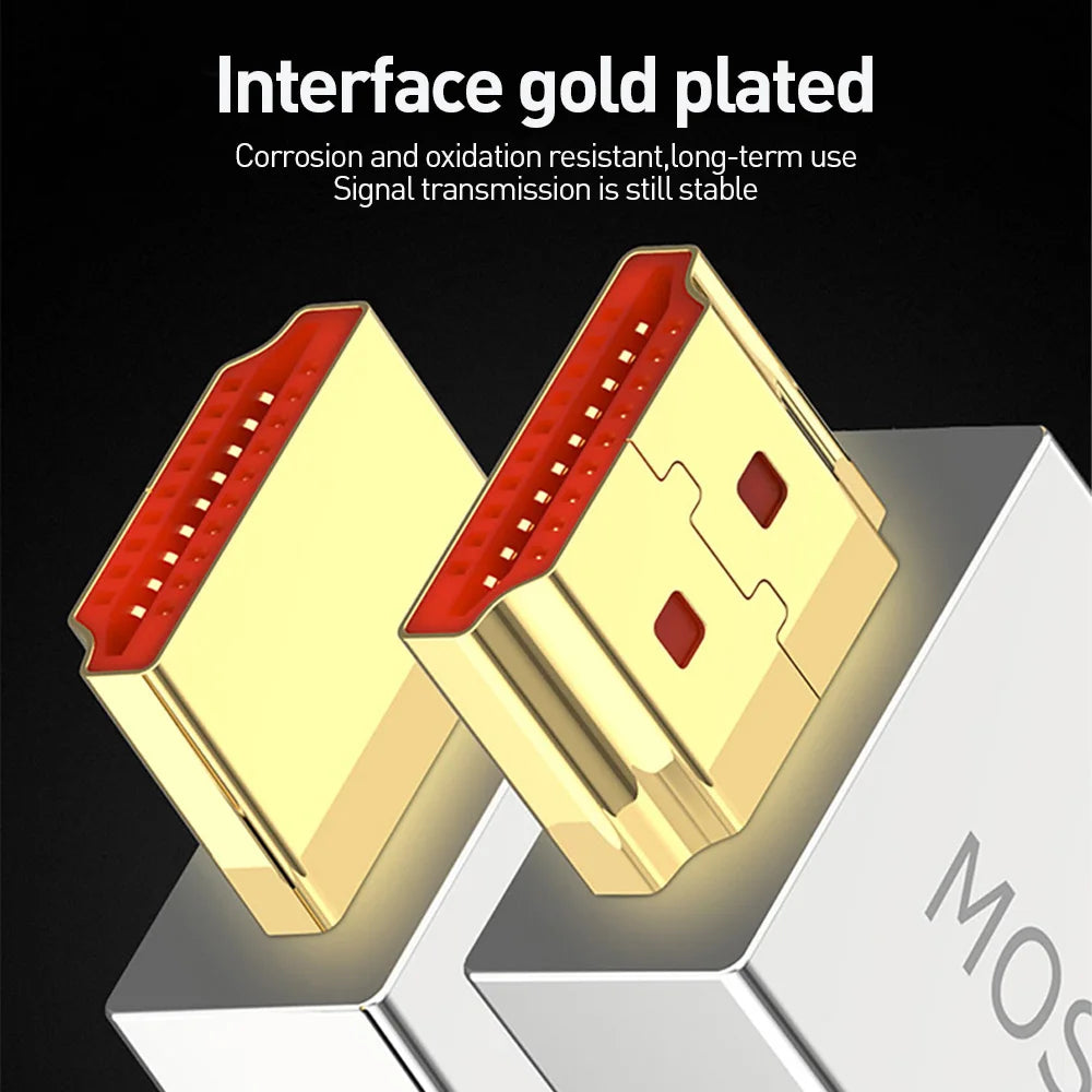 MOSHOU HDMI 2.1 Cable 48Gbps 8K@60Hz 4K@120Hz Ultra High Speed HDMI Cord HDCP 2.2 & 2.3 HDR 10 eARC for Dolby Vision Atmos SIKAI CASE