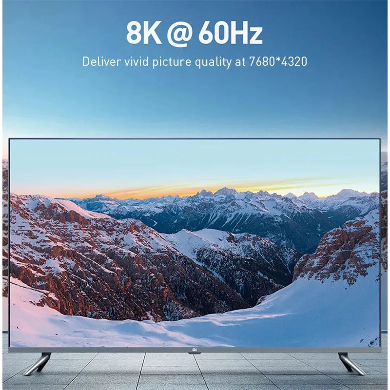 MOSHOU HDMI 2.1 Cable 48Gbps 8K@60Hz 4K@120Hz Ultra High Speed HDMI Cord HDCP 2.2 & 2.3 HDR 10 eARC for Dolby Vision Atmos SIKAI CASE