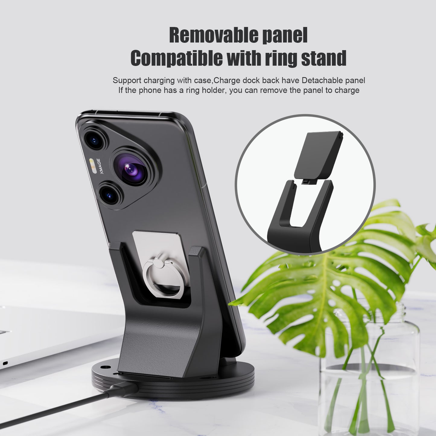 Magnetic Charger Dock Staiton for Samsung Galaxy S24 S23 Ultra S21 S20 Z Flip Huawei Pura 70 Xiaomi 14 Pro Ultra Stand Super Fast Charging Mobile Phone Wireless Holder SIKAI CASE