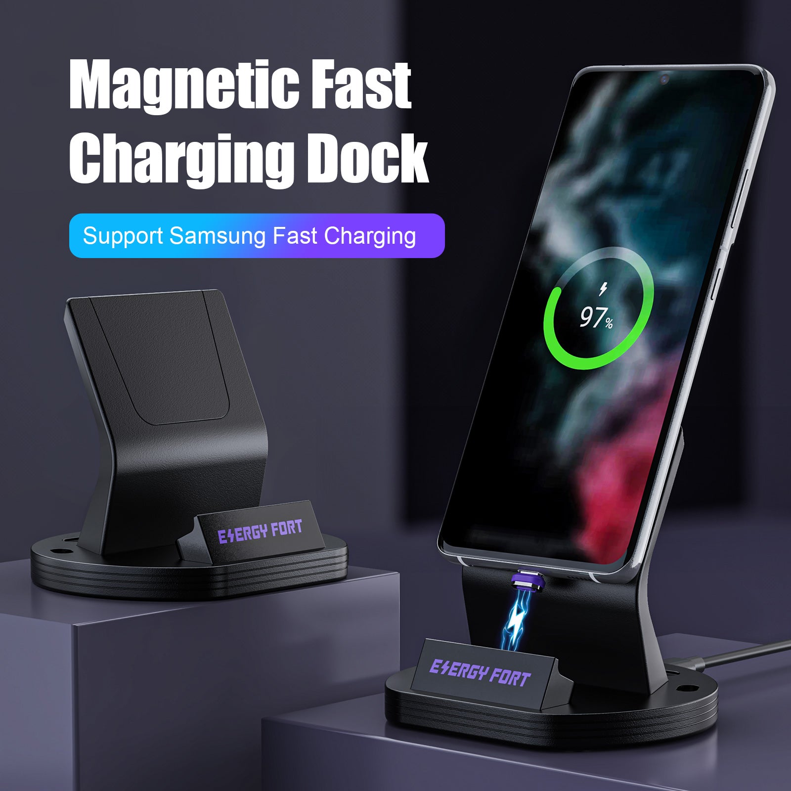 Samsung Galaxy Phone Charging Speed Magnetic Charger Dock Staiton