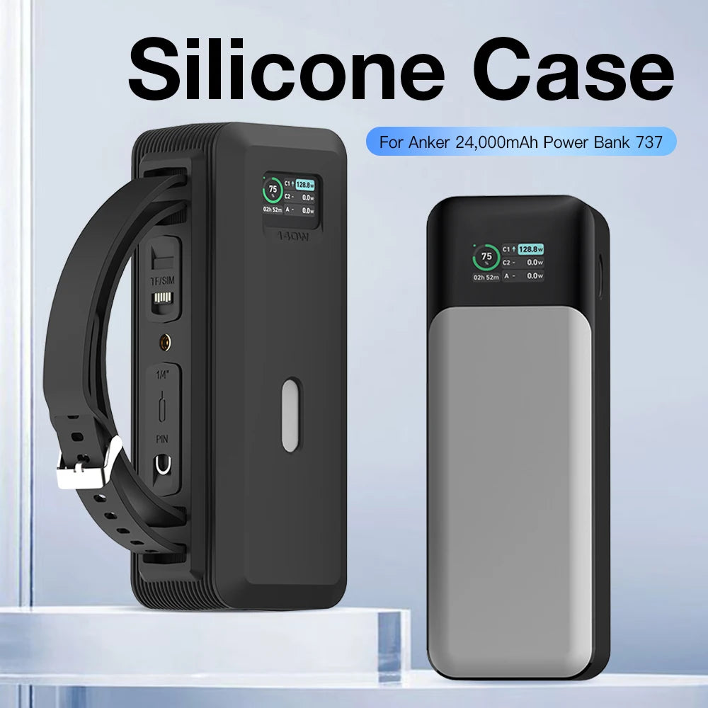 Silicone Case for Anker 737 Power Bank 140W 24000mAh PowerCore TF Silicone Case for Anker 737 Power Bank 140W 24000mAh PowerCore TF