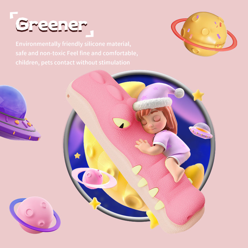 SIKAI PINK Crocodile Shape New Silicone Case Soft Non-slip Anti-drop for Apple TV 4K Siri Remote Protection Cover SIKAI CASE