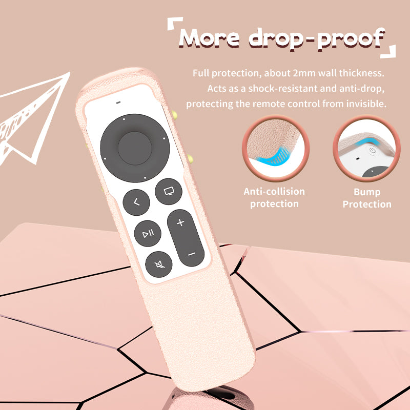 SIKAI PINK Crocodile Shape New Silicone Case Soft Non-slip Anti-drop for Apple TV 4K Siri Remote Protection Cover SIKAI CASE