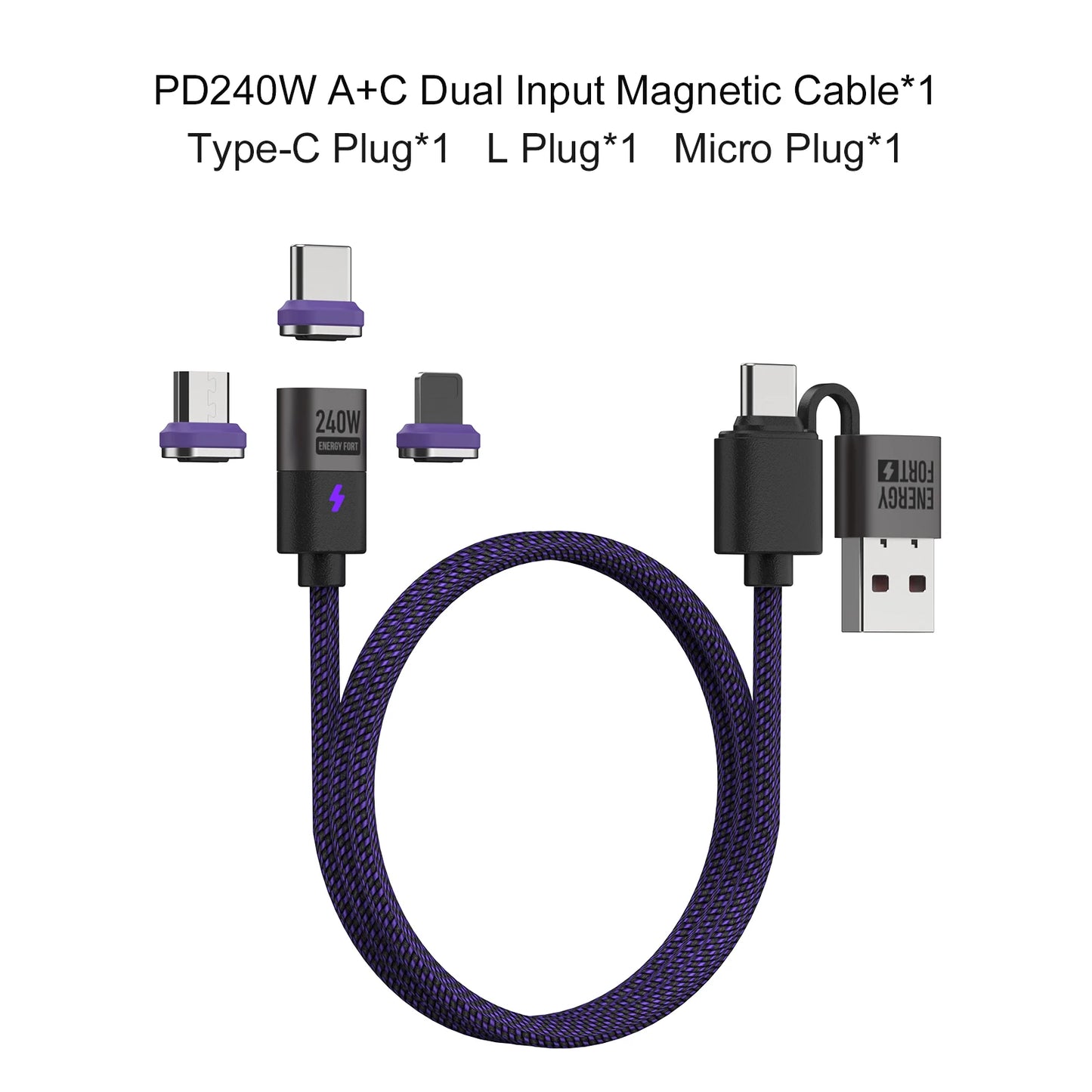 240W USB-C to Type-C Cable - 5A Fast Charging Data Cable for iPhone 15/14, Huawei, Samsung S24