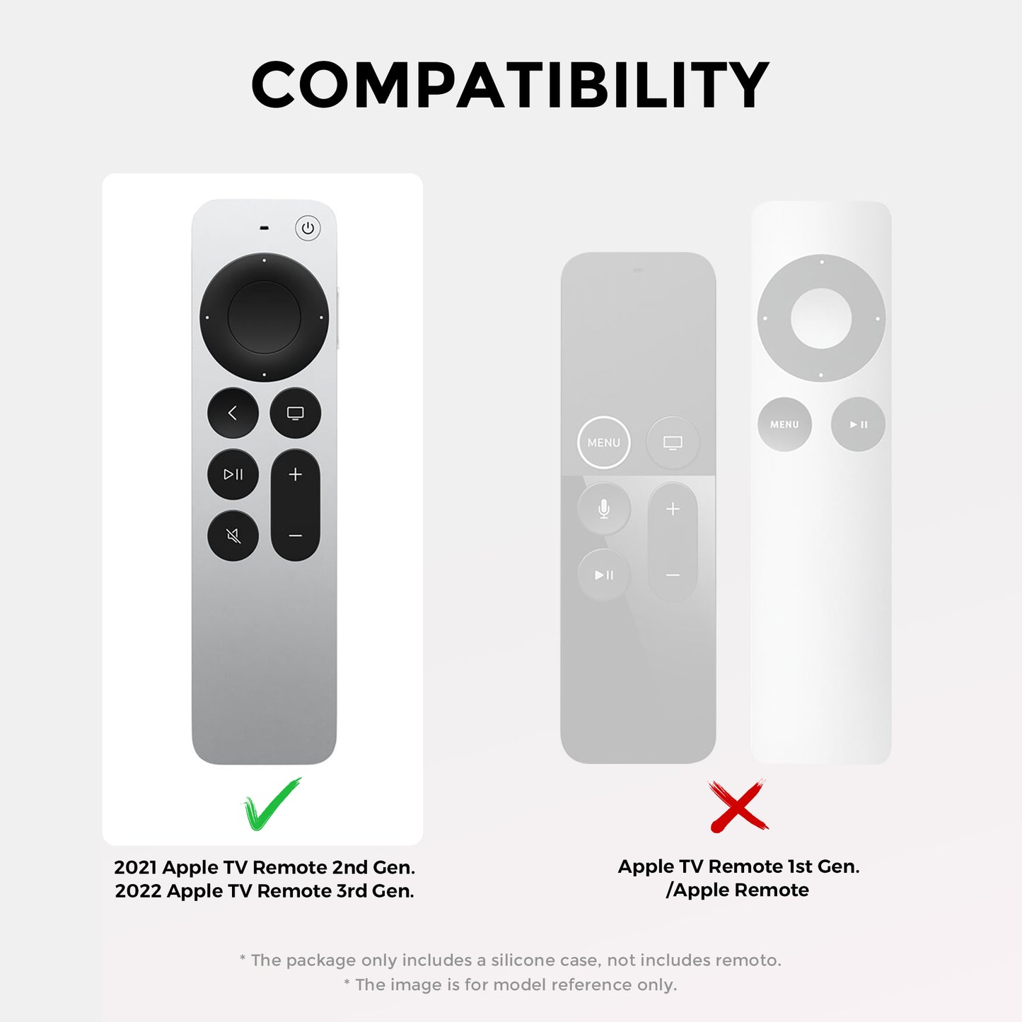 SikaiCase Cat Paw Silicone Remote Cover for Apple TV Siri Remote