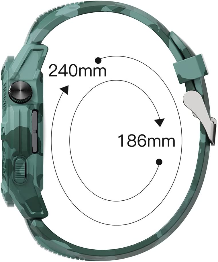 SIKAI for Huawei Watch GT3 46mm - Protective Case and Replacement Band Set in Camouflage Desig