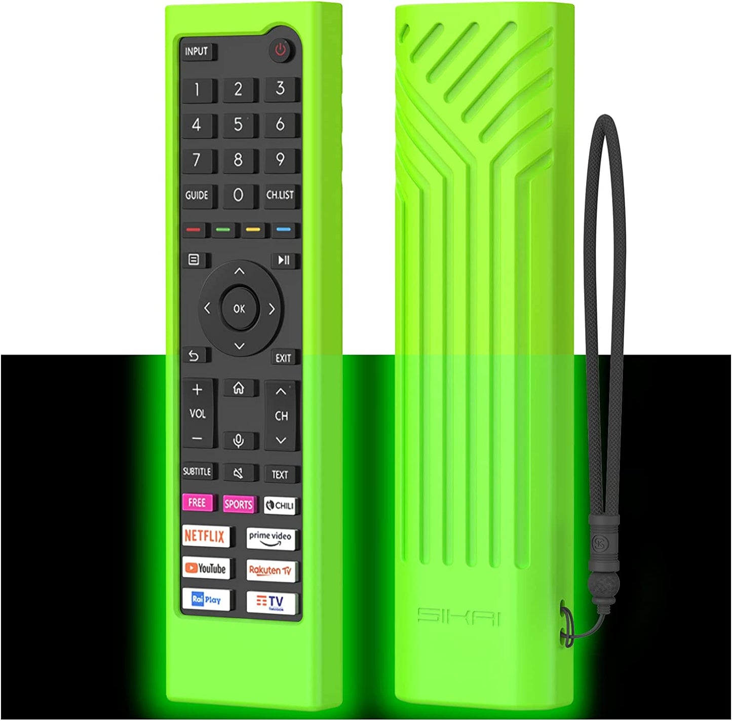 For Hisense TV Remote Control Protective Cover Compatible with Hisense ERF3C80H ERF3C80H(0012) Hisense QLED UHD 4K 2022 TV E78HQ A7GQ A6BG Remote Cover ERF3B80H ERF3D80H ERF3E80H,Anti-Slip Shell