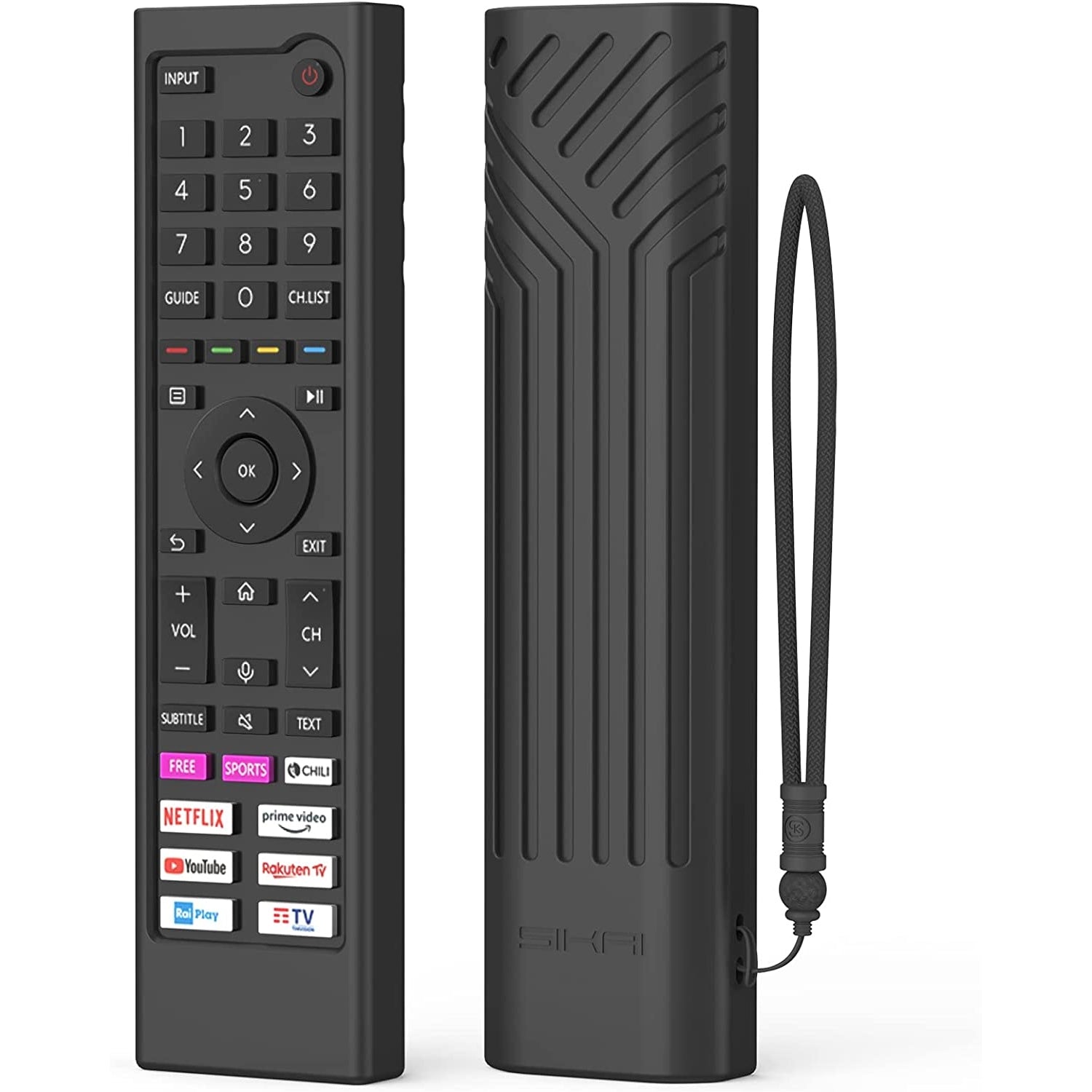 For Hisense TV Remote Control Protective Cover Compatible with Hisense ERF3C80H ERF3C80H(0012) Hisense QLED UHD 4K 2022 TV E78HQ A7GQ A6BG Remote Cover ERF3B80H ERF3D80H ERF3E80H,Anti-Slip Shell SIKAI CASE