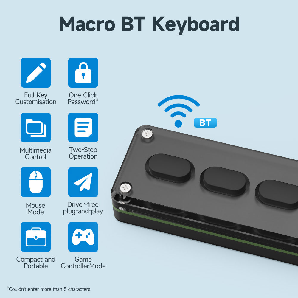Programming Macro Custom Knob Keyboard RGB 5 Silicone Key Copy Paste Mini Button Photoshop Gaming Keypad Mechanical Hotswap Macropad SIKAI CASE