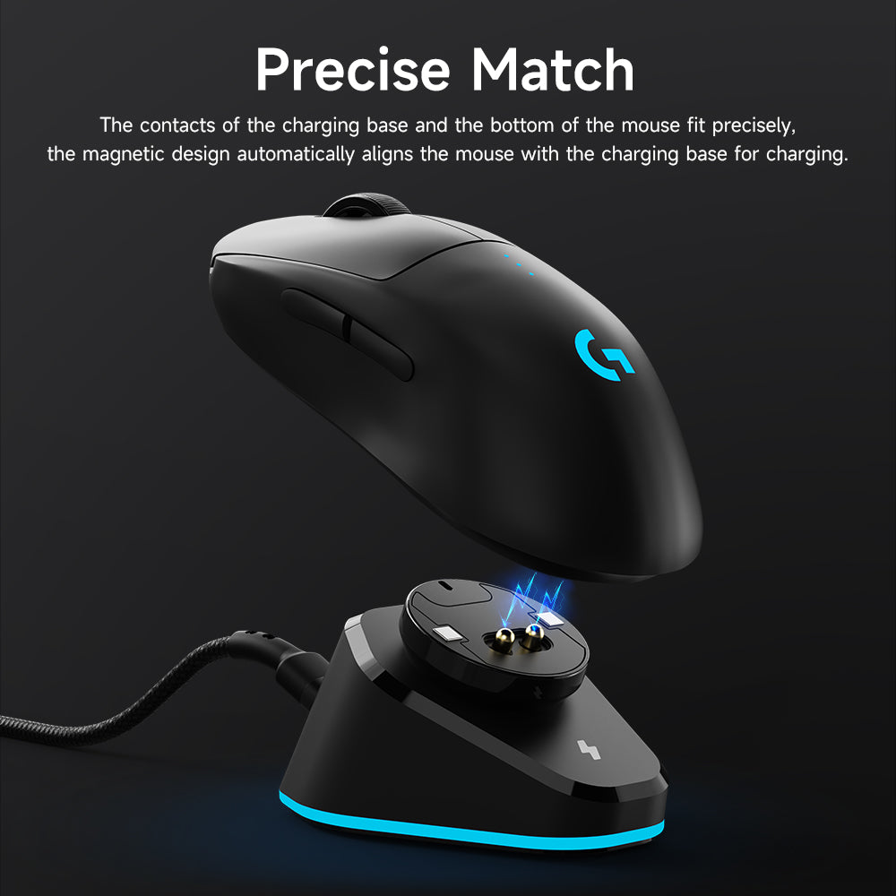 RGB Wireless Charger Charging Stand for Logitech Mouse and Razer Mouse SIKAI CASE