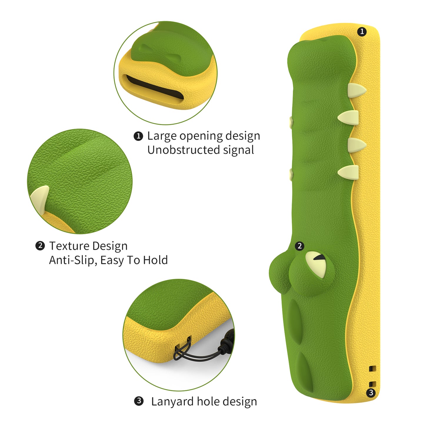 SIKAI CASE Crocodile Shape Remote Cover for Xiaomi Mi Box S 4A 4C 4X 4S 4X Mi TV Stick