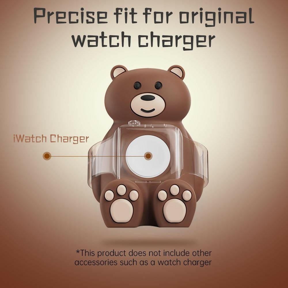 SIKAI Tiny Bear Silicone Watch Stand Station for Apple watch Series 9 8 7 6 5 4 3 2 1 SE1 SE2 SIKAI CASE