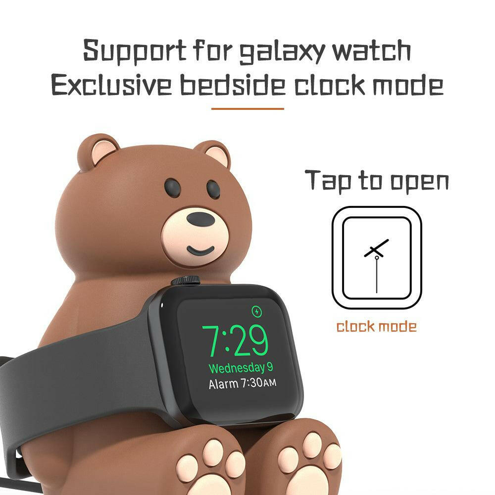 SIKAI Tiny Bear Silicone Watch Stand Station for Apple watch Series 9 8 7 6 5 4 3 2 1 SE1 SE2 SIKAI CASE