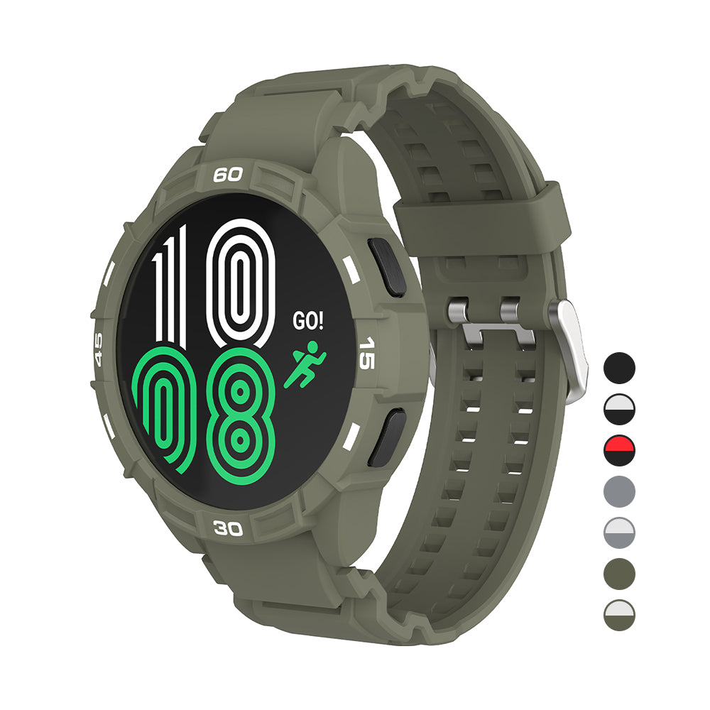 Sikai Multi-color Watch Case for Samsung Galaxy Watch 4 44mm Protective Cover with Strap for Samsung Galaxy Watch 4 SIKAI CASE