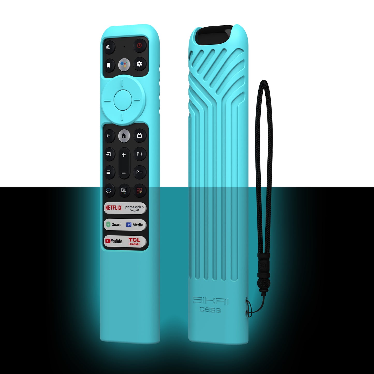 Silicone Cover for TCL RC902V FMR1/RC833(2023) Voice Remote,Shockproof, Skin-Friendly Case for 55R646 55S546 65R646 65S546 75R646 75S546 Series TV Remote SIKAI CASE
