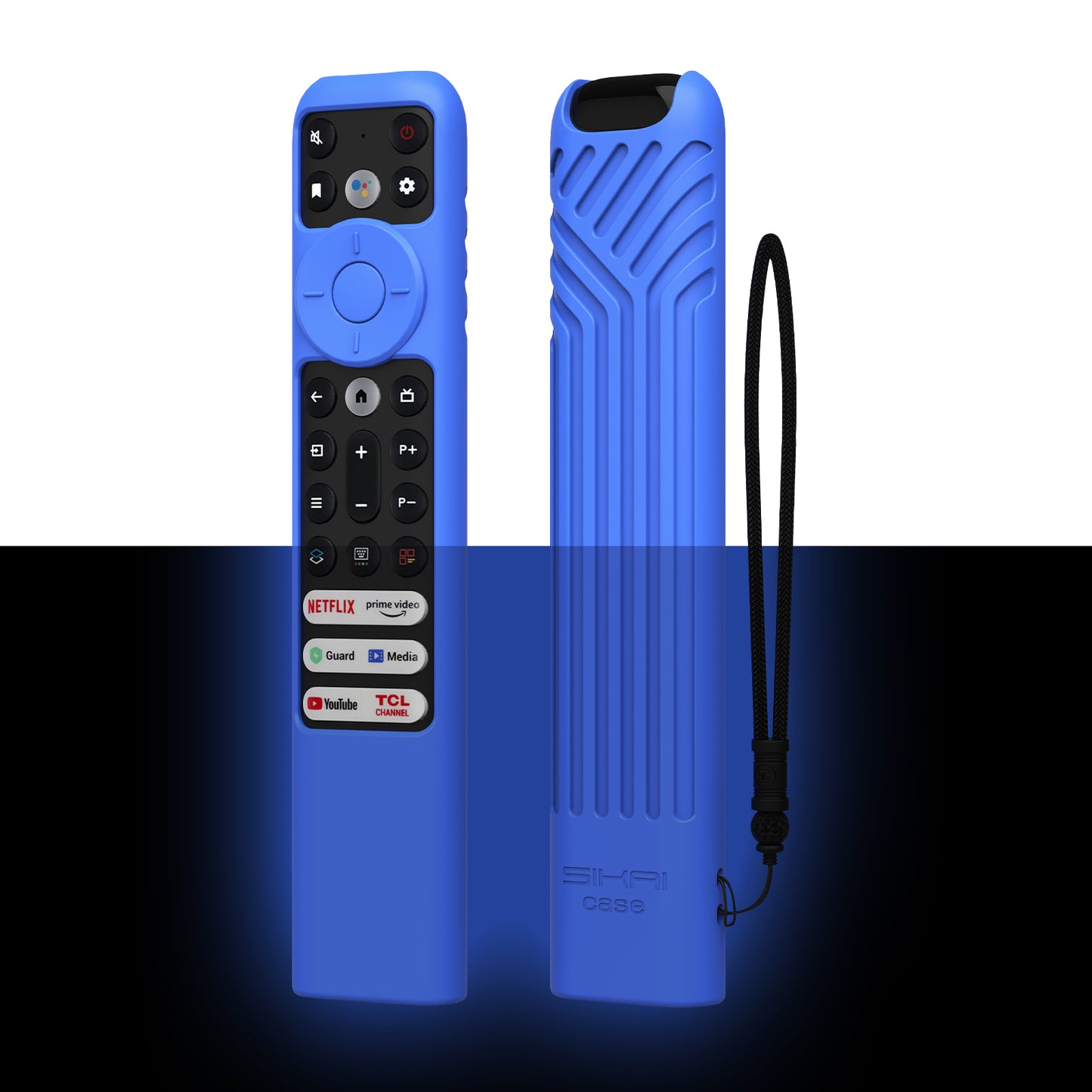 Silicone Cover for TCL RC902V FMR1/RC833(2023) Voice Remote,Shockproof, Skin-Friendly Case for 55R646 55S546 65R646 65S546 75R646 75S546 Series TV Remote SIKAI CASE