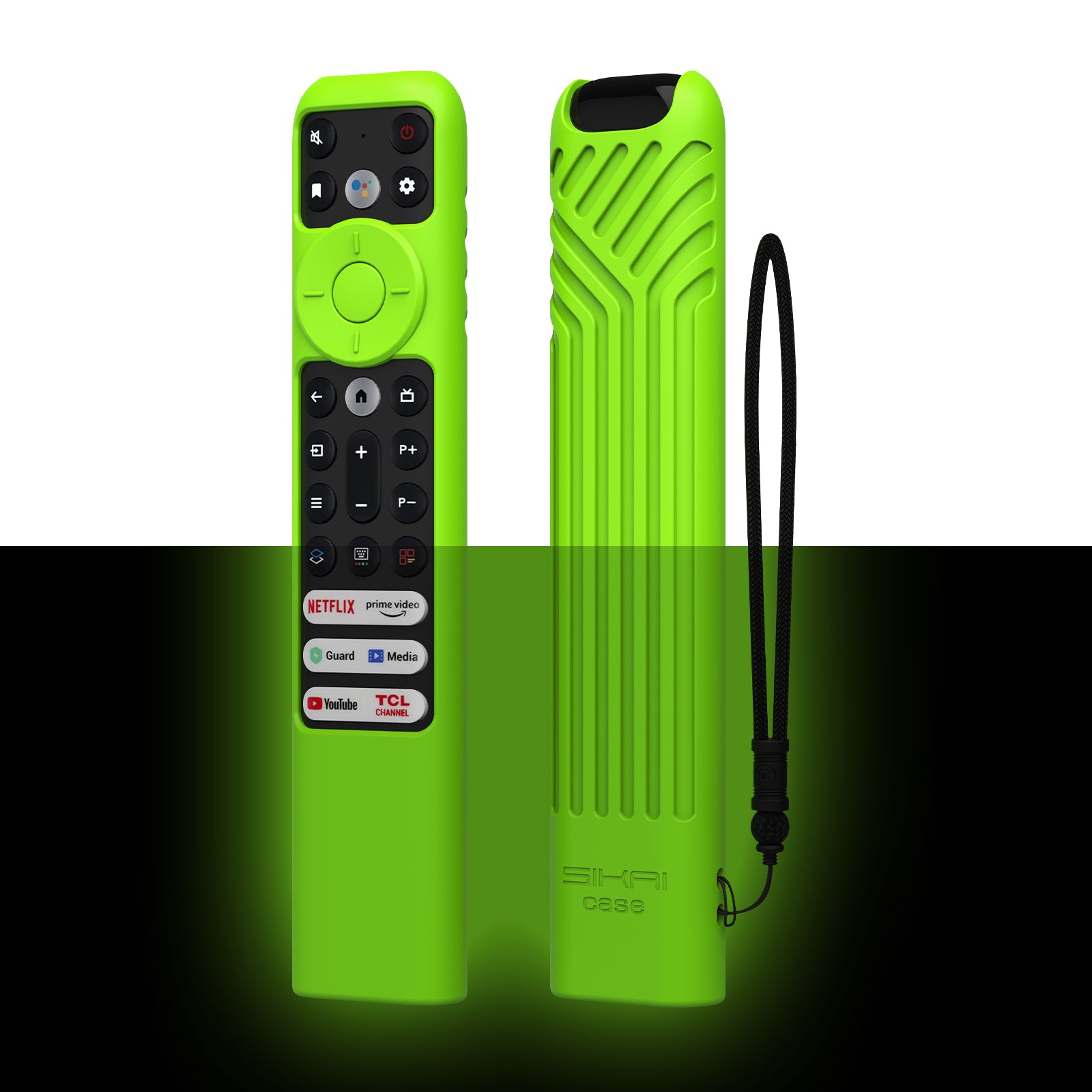 Silicone Cover for TCL RC902V FMR1/RC833(2023) Voice Remote,Shockproof, Skin-Friendly Case for 55R646 55S546 65R646 65S546 75R646 75S546 Series TV Remote SIKAI CASE