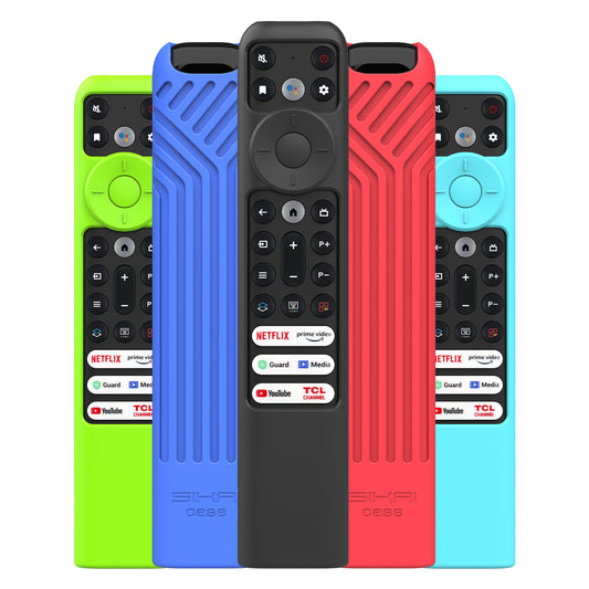 Silicone Cover for TCL RC902V FMR1/RC833(2023) Voice Remote,Shockproof, Skin-Friendly Case for 55R646 55S546 65R646 65S546 75R646 75S546 Series TV Remote SIKAI CASE