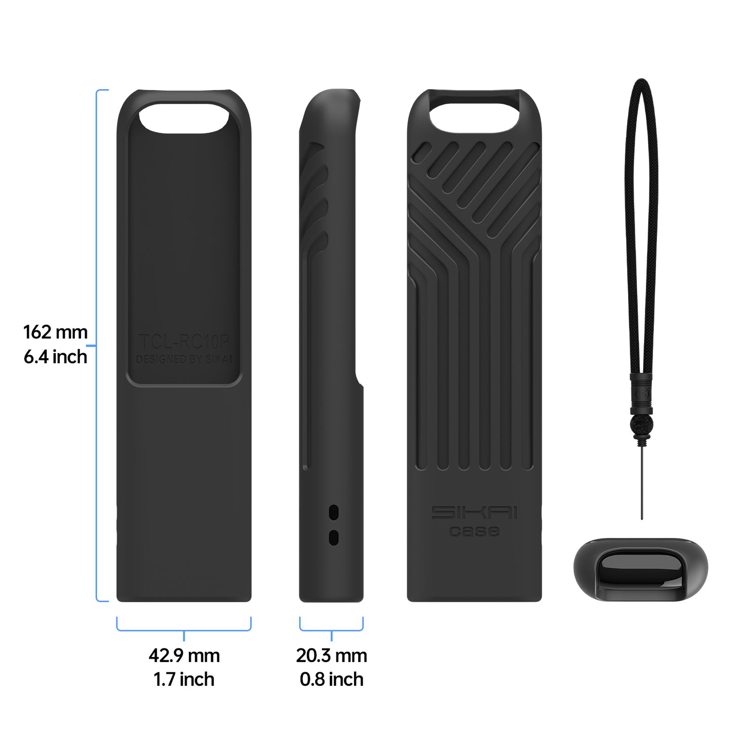 Silicone Shockproof Cover Protective Case for TCL RC10P TV Remote Control SIKAI CASE
