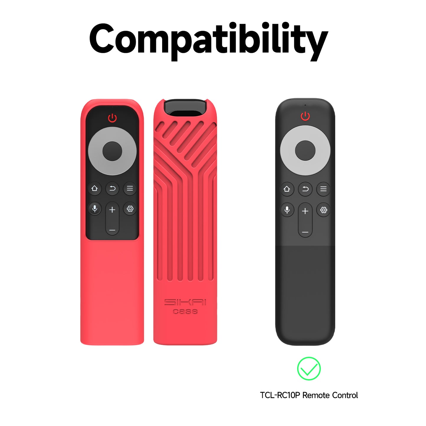 Silicone Shockproof Cover Protective Case for TCL RC10P TV Remote Control SIKAI CASE