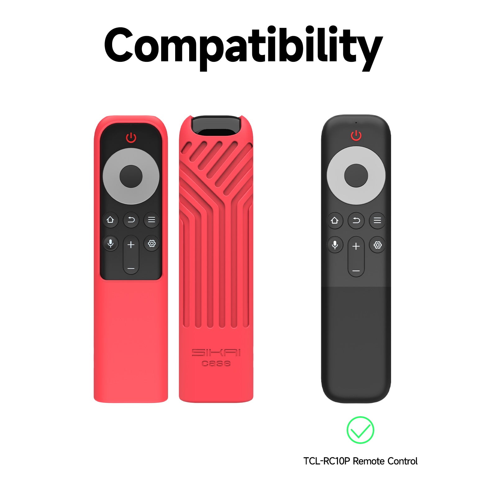 Silicone Shockproof Cover Protective Case for TCL RC10P TV Remote Control SIKAI CASE