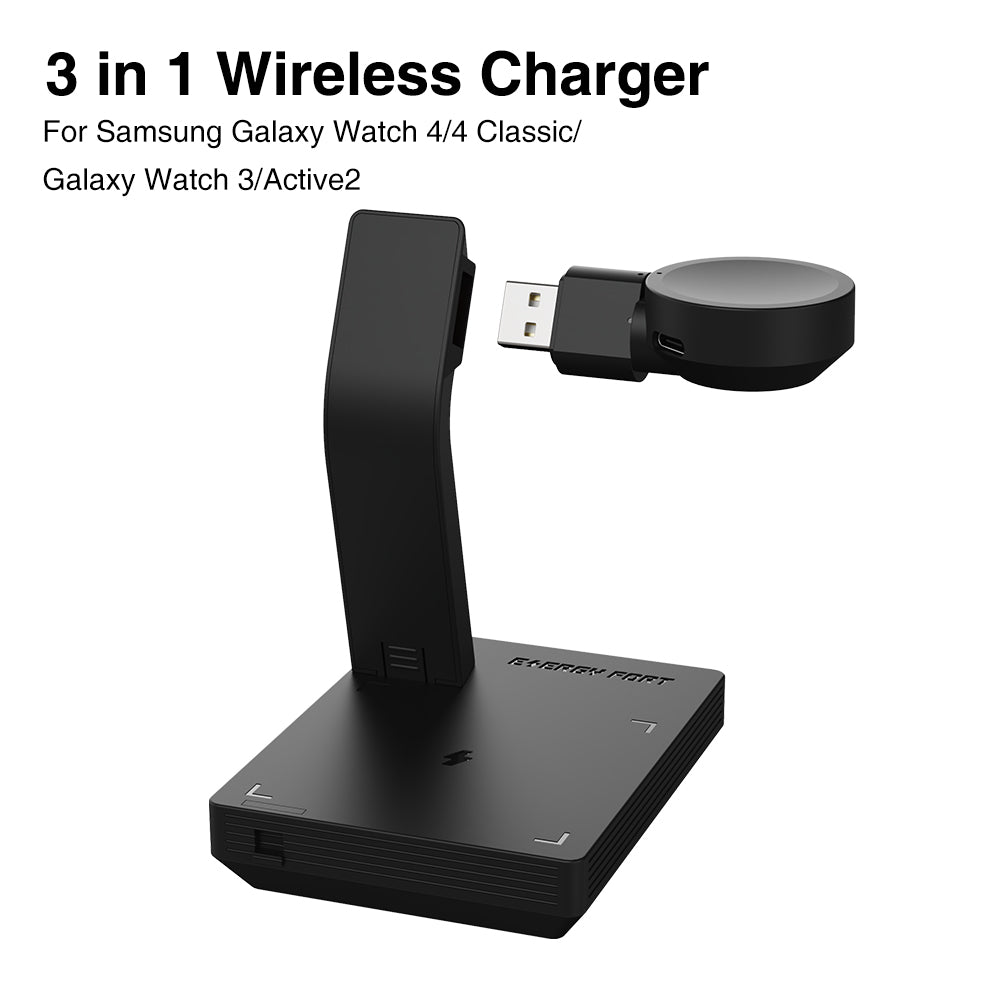 Wireless Charger for Samsung Galaxy Watch4 Classic Watch3 Active2 Buds Pro Smart Watch Charging Stand Holder Dock Accessories SIKAI CASE