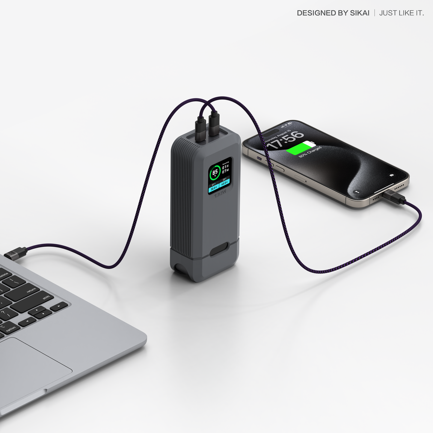 SikaiCase Silicone Case for Anker Prime 12,000mAh Power Bank (130W) A1335