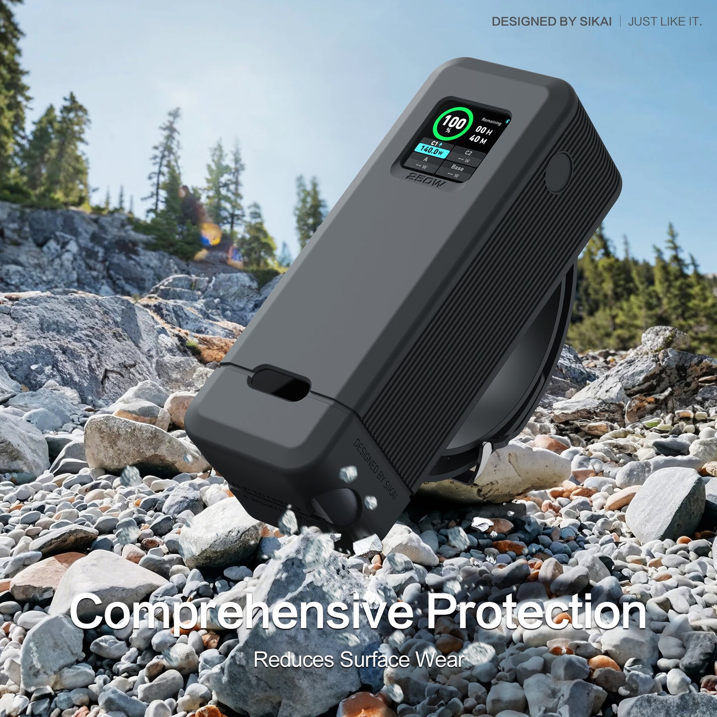 SikaiCase Silicone Case for Anker Prime Power Bank (27K, 250W) A1340