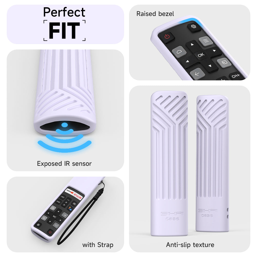SikaiCase silicone remote cover for TCL RC802V voice remote - product image 11