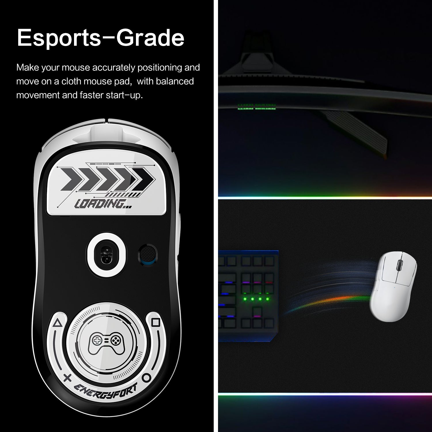 Mouse Skates for Logitech G PRO X Superlight - Fastest, Smoothest, Most Durable Mouse Feet Stickers (White)