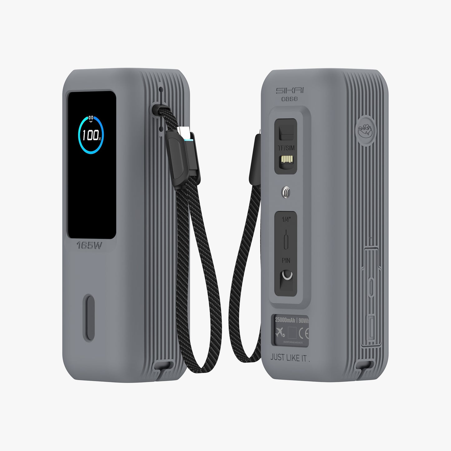 Silicone Case for Anker Laptop Power Bank (25K, 165W) A1695 with SD/SIM Card Storage
