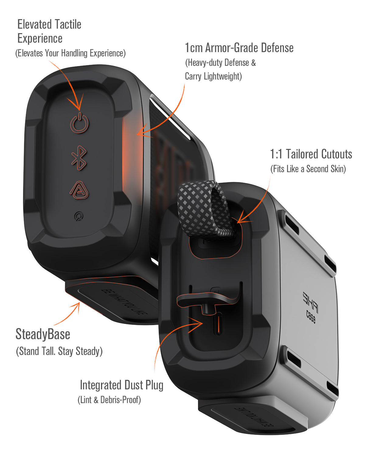 SikaiCase Silicone Case for JBL Go 5 Portable Speaker