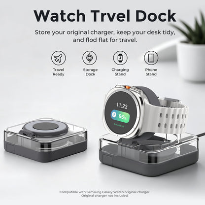 SikaiCase Travel Charging Dock Cable Organizer For Samsung Galaxy Watch