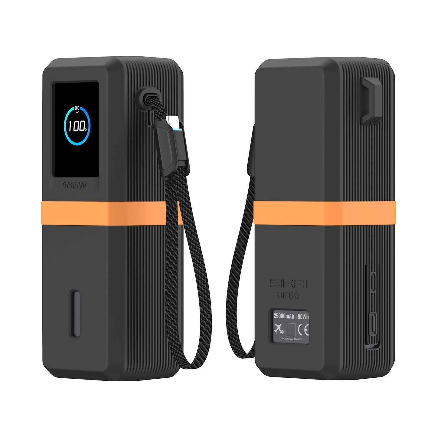 Silicone Case for Anker Laptop Power Bank (25,000mAh 165W) Display Protection&Dustproof, Travel Protective Cover Compatible with Anker Power Bank 165W