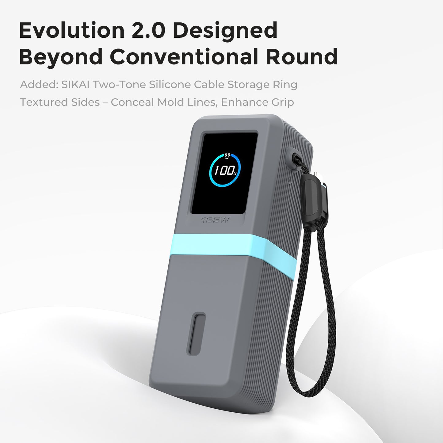 Silicone Case for Anker Laptop Power Bank (25,000mAh 165W) Display Protection&Dustproof, Travel Protective Cover Compatible with Anker Power Bank 165W