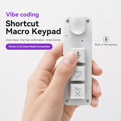 PicoKey Vibe Coding Voice Macro Keypad with Built-In Mic & Knob