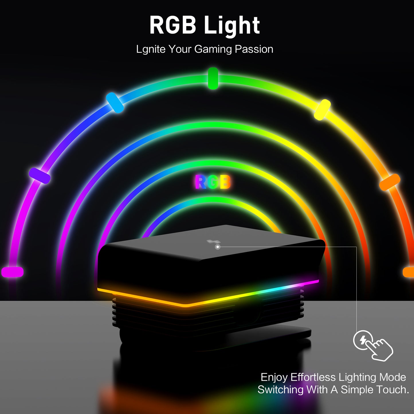 for G Pro X Superlight 2 Gaming Mouse Fast Charging Dock for Razer Viper V3 Pro (2024), PRO X Superlight 2 Lightspeed and Universal USB C Mouse Magnetic Desktop Charger RGB Gaming Room/Man Cave