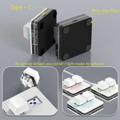 2 - Key Copy Paste Keyboard, OSU Keypad - One - Handed Backlit Mini USB Mechanical Gaming Keyboard - SIKAI CASE