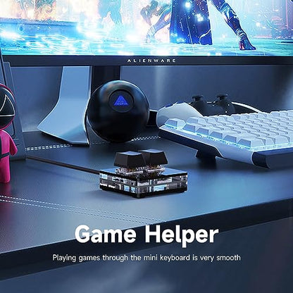 2 - Key Copy Paste Keyboard, OSU Keypad - One - Handed Backlit Mini USB Mechanical Gaming Keyboard - SIKAI CASE