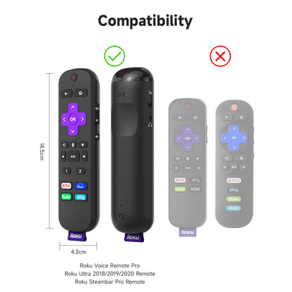 SikaiCase Silicone Remote Cover for ROKU RCS01R Voice / TCL RC580 Remote Control