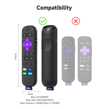 SikaiCase color-block silicone remote cover for Roku Voice Remote Pro RCS01R and Ultra 4800R 4670R - product image 2