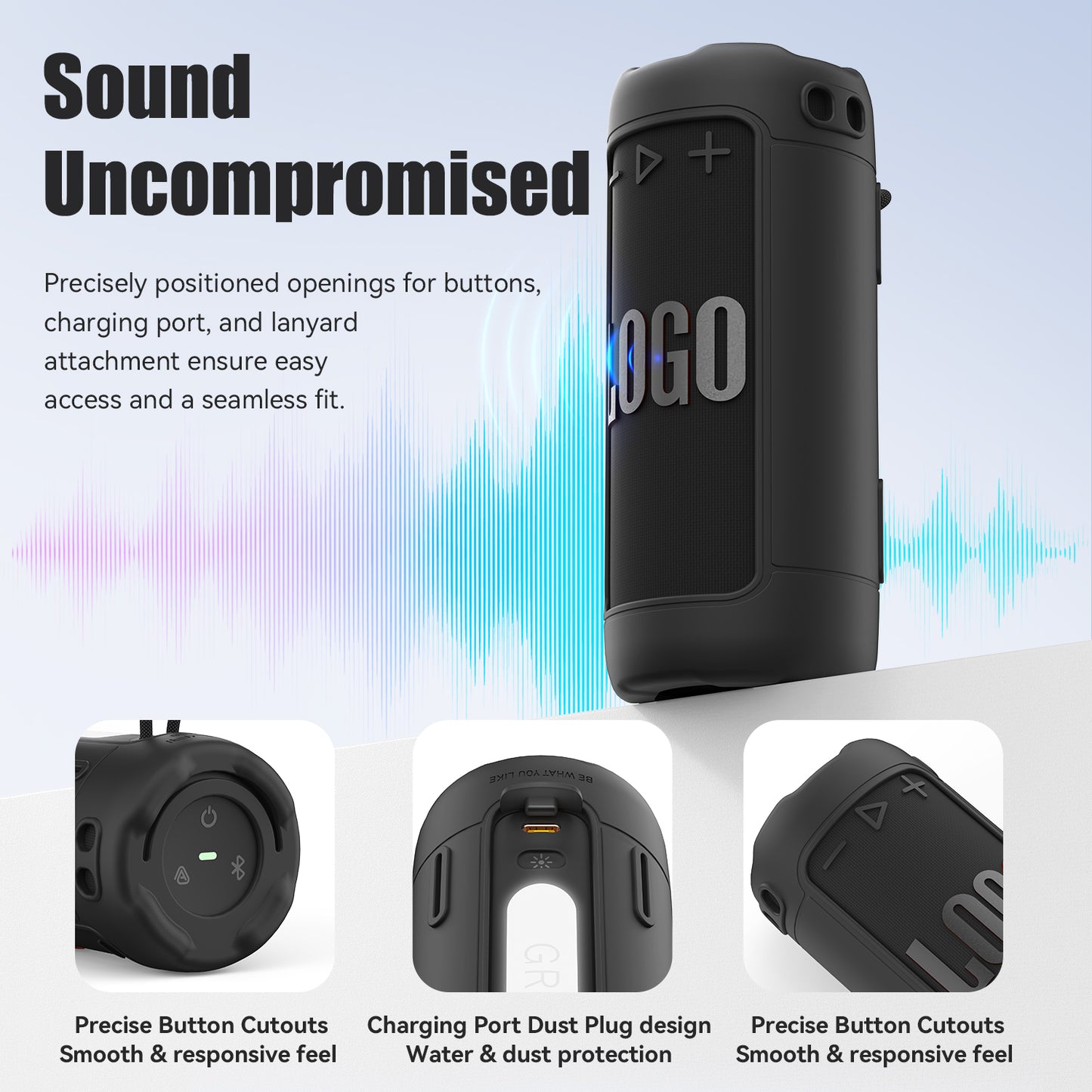 SikaiCase Silicone Case for JBL Grip Bluetooth Speaker